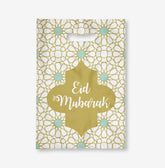 Eid Mubarak Traktatiezakjes mint/goud 6 stuks